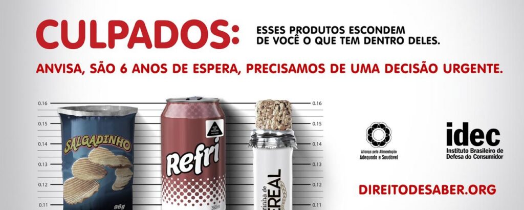 Brazilians call for new food warning label system