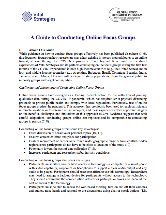 A Guide to Conducting Online Focus Groups