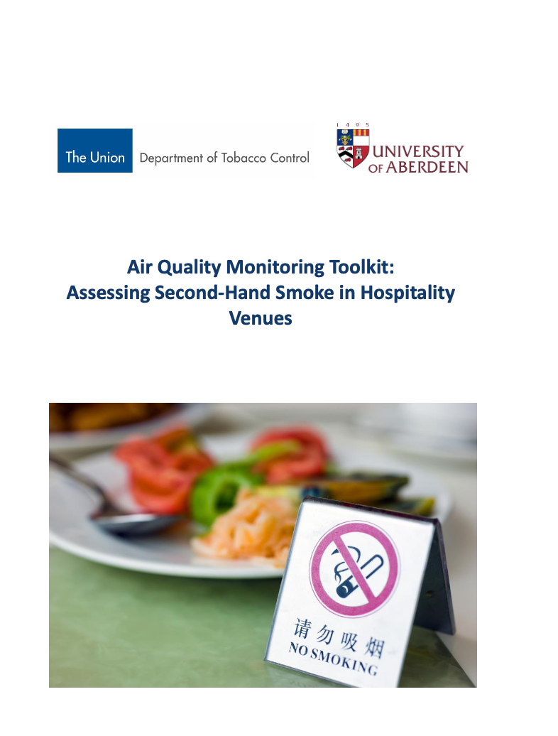 Air Quality Monitoring Toolkit: Assessing Second-Hand Smoke in Hospitality Venues