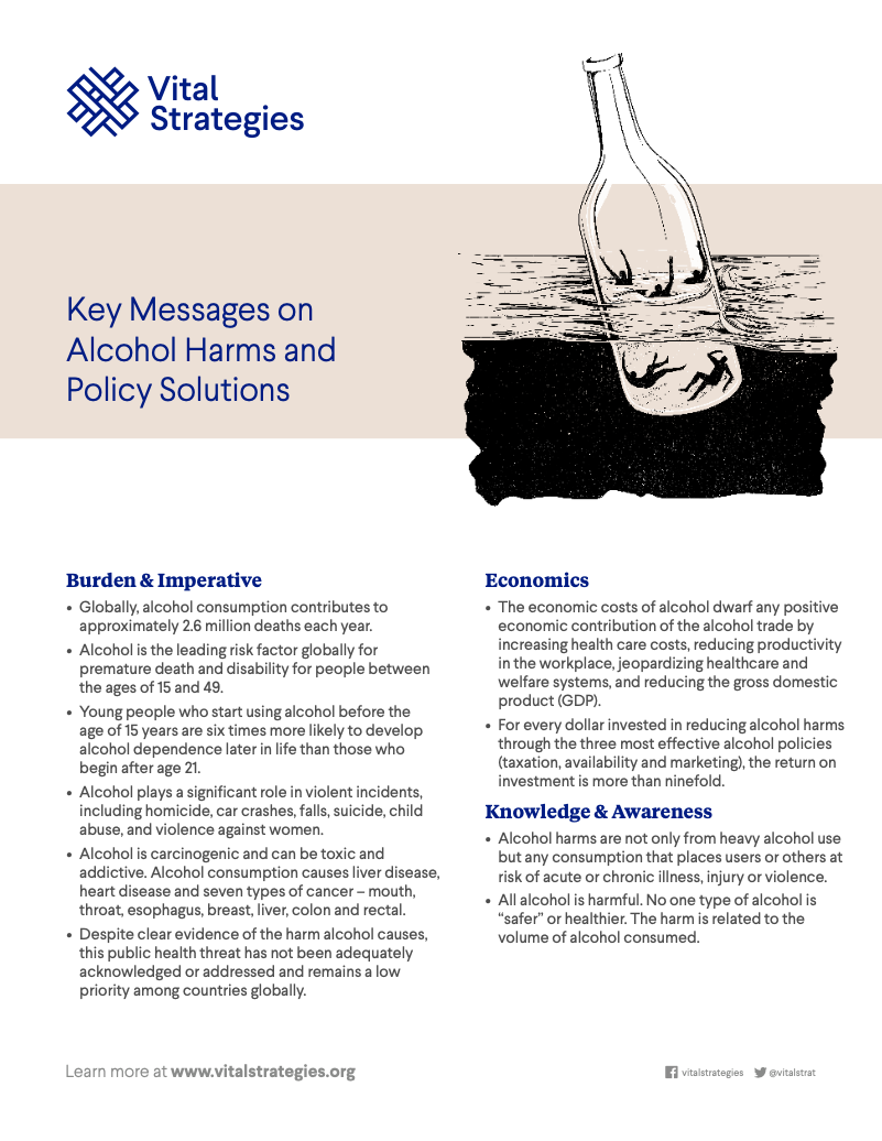 Key Messages on Alcohol Harms and Policy Solutions