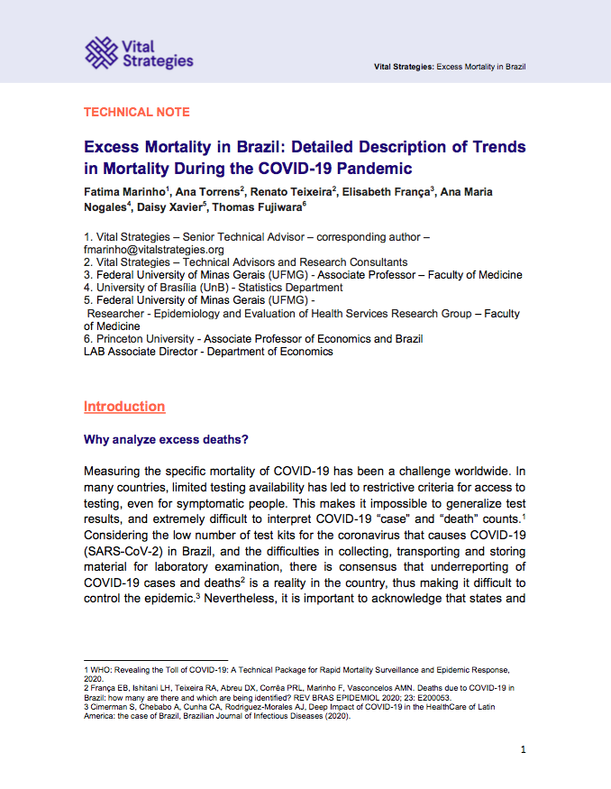 Excess Mortality in Brazil: A Detailed Description of Trends in Mortality During the COVID-19 Pandemic
