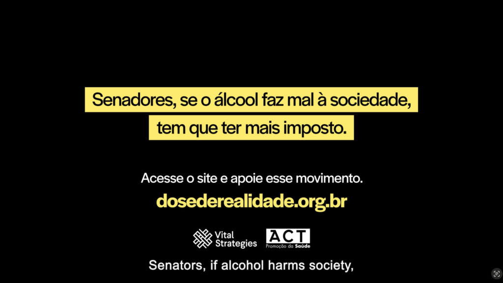 Brazil – RESET Alcohol – “Dose of reality” – Senators