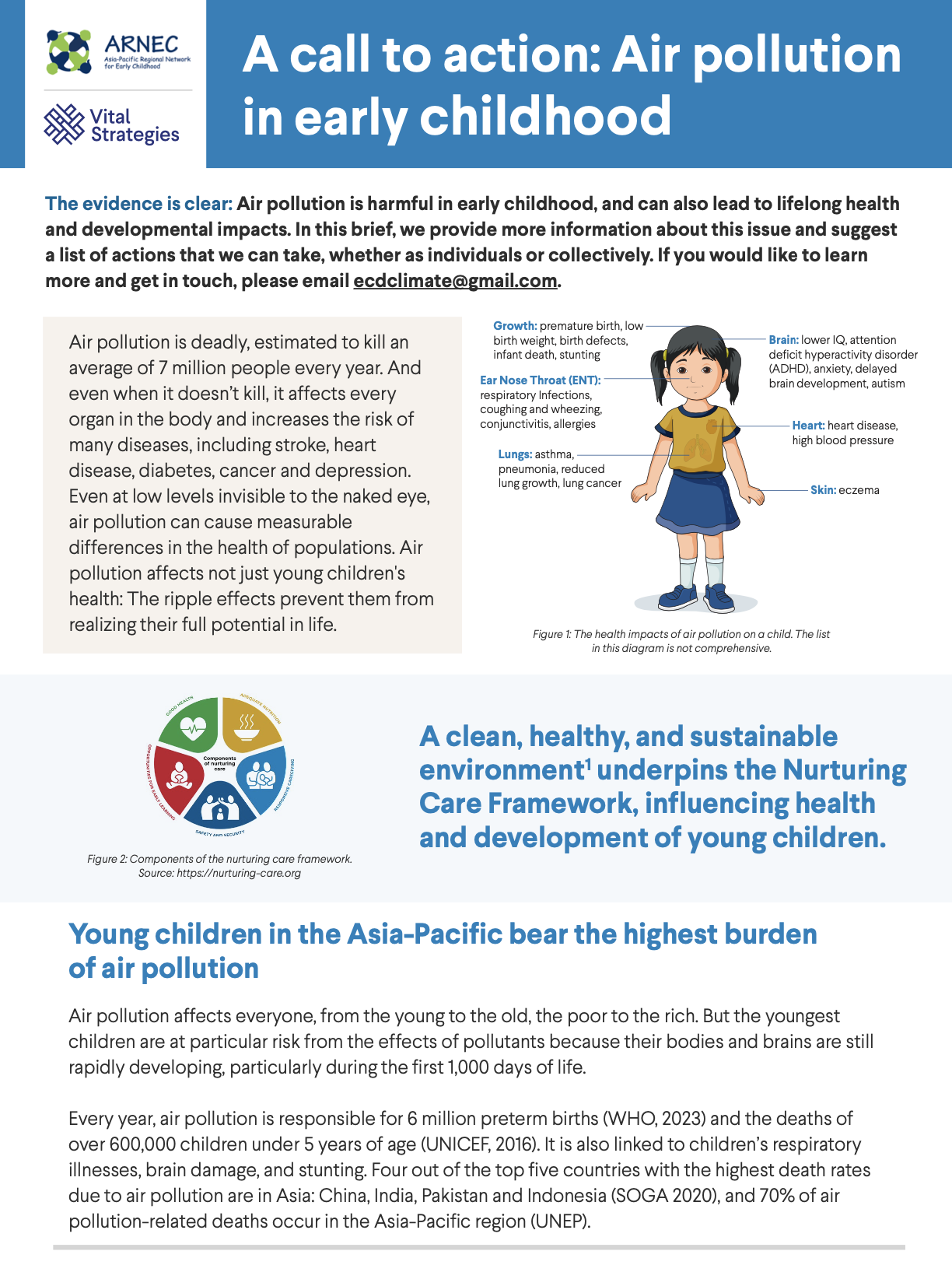 A Call to Action: Air Pollution in Early Childhood