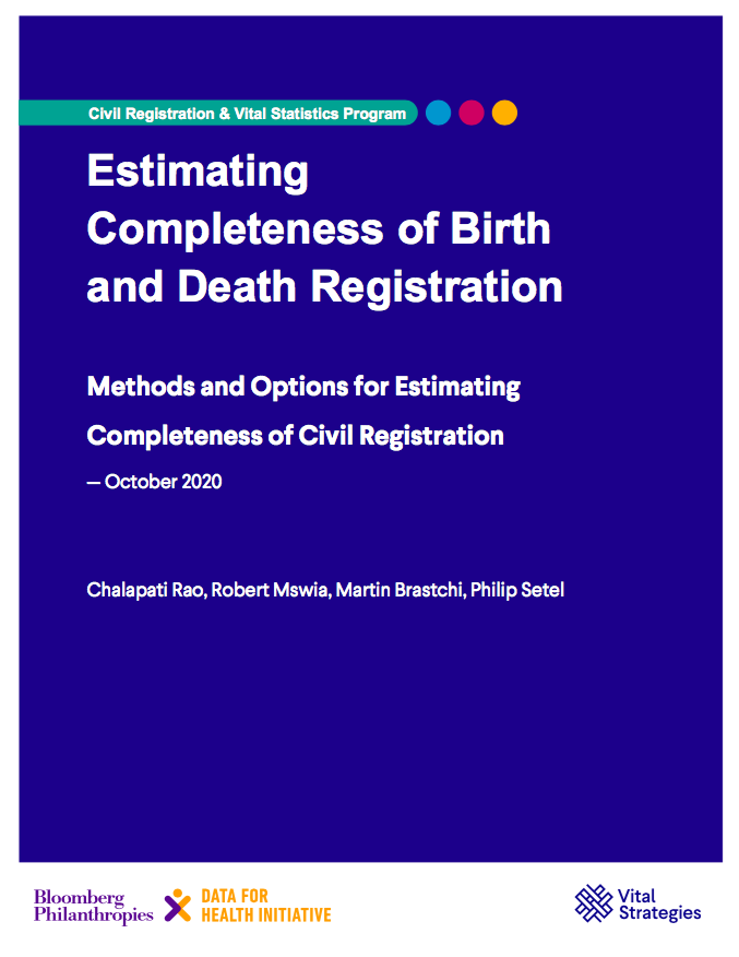 Estimating Completeness of Birth and Death Registration - Vital Strategies