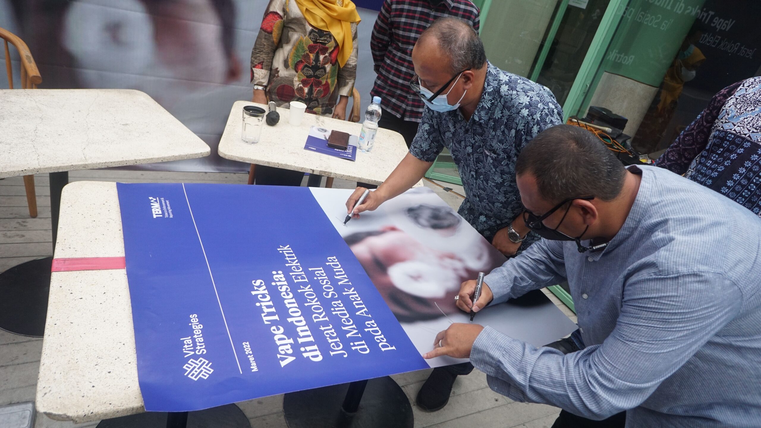 Vital and partners in Indonesia launched a report on online e-cigarette marketing in March 2022